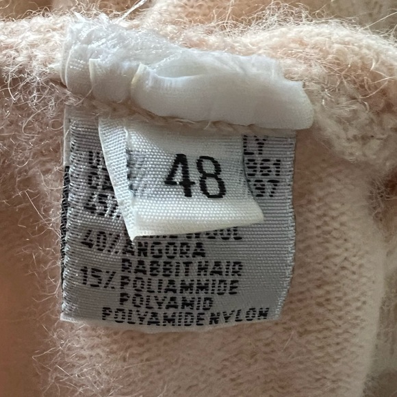 Vintage 1980's Benetton wool bow sweater size XL - Picture 8 of 10